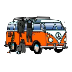 Kruskis Camiseta de manga corta Hippie Van Spearfish