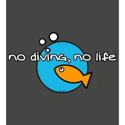 Kruskis Camiseta de manga corta No Diving No Life