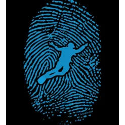 Kruskis Camiseta de manga corta Diver Fingerprint