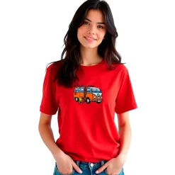 Kruskis Camiseta de manga corta para mujer Hippie Van Dive