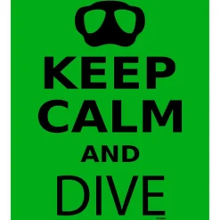 Kruskis Camiseta de manga corta Keep Calm and Dive
