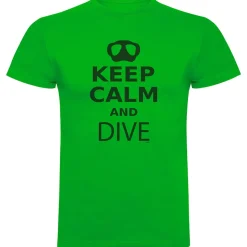 Kruskis Camiseta de manga corta Keep Calm and Dive
