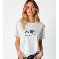 Kruskis Camiseta de manga corta para mujer Simply Diving Addicted