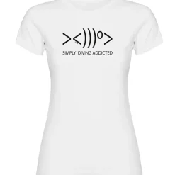 Kruskis Camiseta de manga corta para mujer Simply Diving Addicted