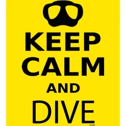 Kruskis Camiseta de manga corta para mujer Keep Calm and Dive