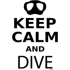 Kruskis Camiseta de manga corta Keep Calm and Dive