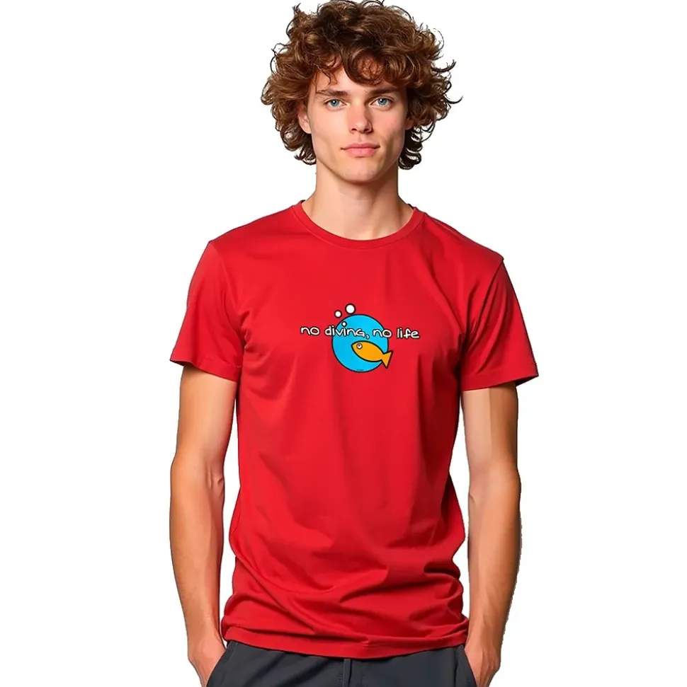 Kruskis Camiseta de manga corta No Diving No Life