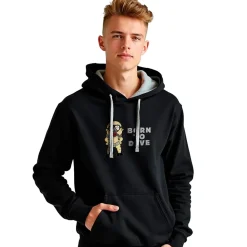 Kruskis Sudadera con capucha Born To Dive Two-Colour