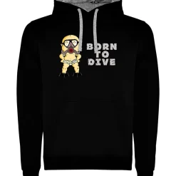 Kruskis Sudadera con capucha Born To Dive Two-Colour