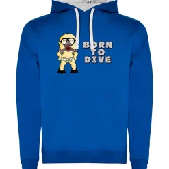 Kruskis Sudadera con capucha Born To Dive Two-Colour