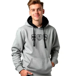 Kruskis Sudadera con capucha Sleep Eat And Dive Two-Colour