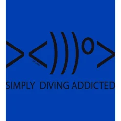 Kruskis Sudadera con capucha Simply Diving Addicted Two-Colour