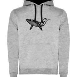 Kruskis Sudadera con capucha Whale Tribal Two-Colour