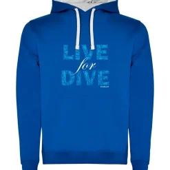 Kruskis Sudadera con capucha Live For Dive Two-Colour