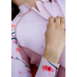Loum Shorty manga larga cremallera frontal para mujer Aquabelle