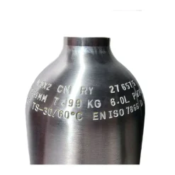 Metalsub Botella de buceo S40 Aluminium 207 Bar Single Valve
