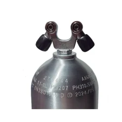 Metalsub Botella de buceo S80 2026 Aluminum 207 Bar 2 Outlets V