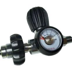 Metalsub Conector DIN 200/300 1/4´´ BSP With Purge And Gauge