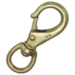 Metalsub Mosquetón Swivel Brass Snap Hook 90 mm