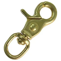 Metalsub Mosquetón Trigger Swivel Brass Snap Hook 65 mm