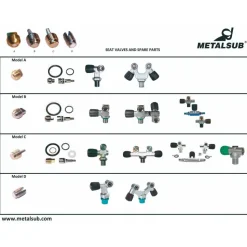 Metalsub Válvula Complete Stem Model 10 units