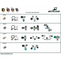 Metalsub Válvula Complete Stem For Model A-B 10 units