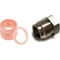Metalsub Válvula C opper Gasket Bonnet Nut Model 10 unidades