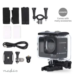 Nedis Cámara deportiva ACAM31BK 1080p 30fps