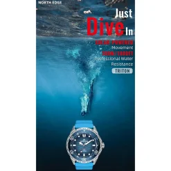North Edge Reloj Acero Triton