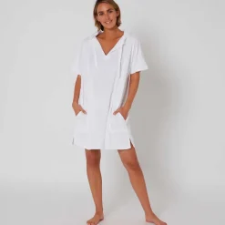 Ocean & Earth Poncho V Neck Hooded