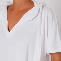 Ocean & Earth Poncho V Neck Hooded