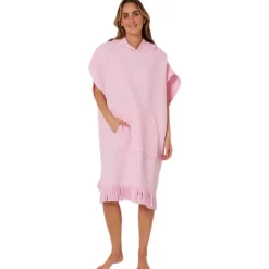 Ocean & Earth Poncho Waffle hooded