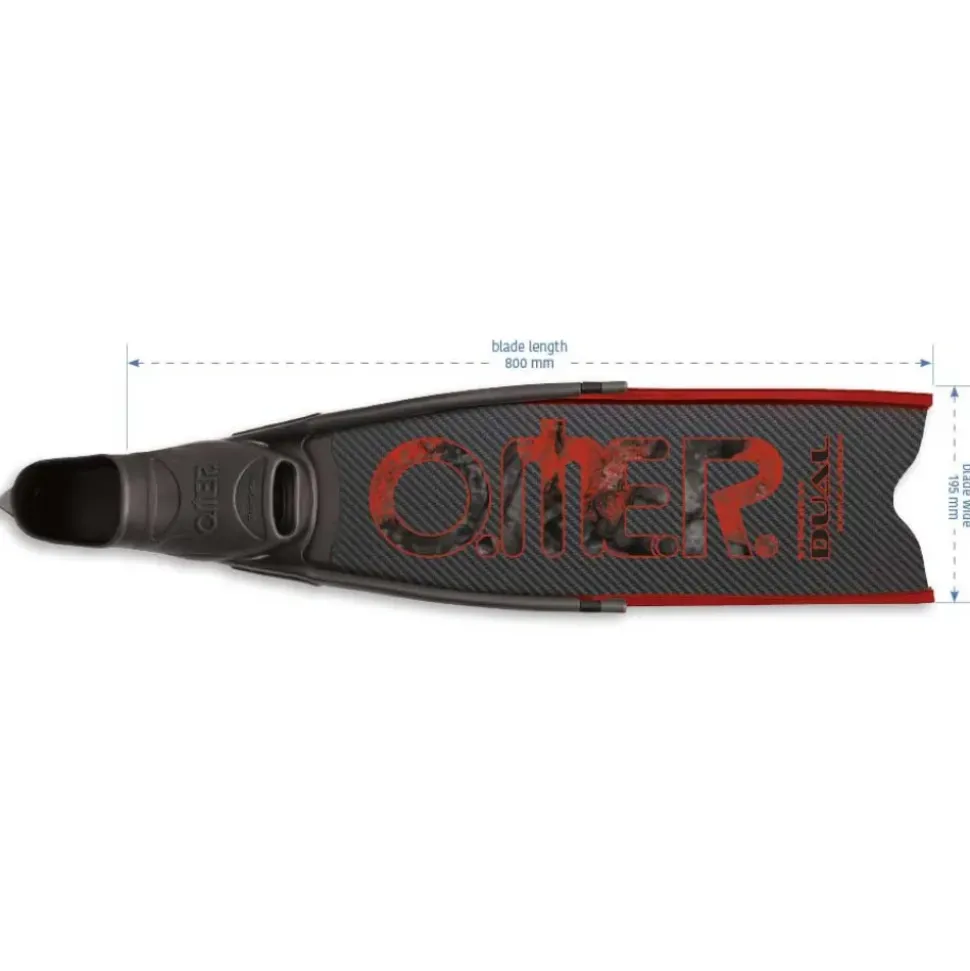 Omer Aletas de pesca submarina Stingray Dual Carbon