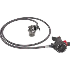 OMS Conjunto de regulador de buceo Airstream Evoque DIN Miflex PVD 56 cm