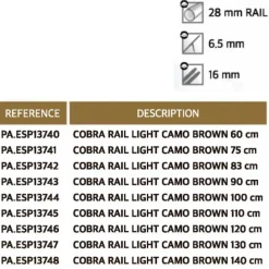 Picasso Fusil de pesca submarina de gomas Cobra Rail