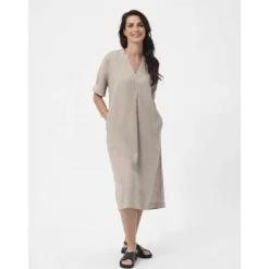 Redgreen Vestido midi de manga 3/4 Divine