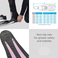 SEAC Aletas de buceo F100 Pro
