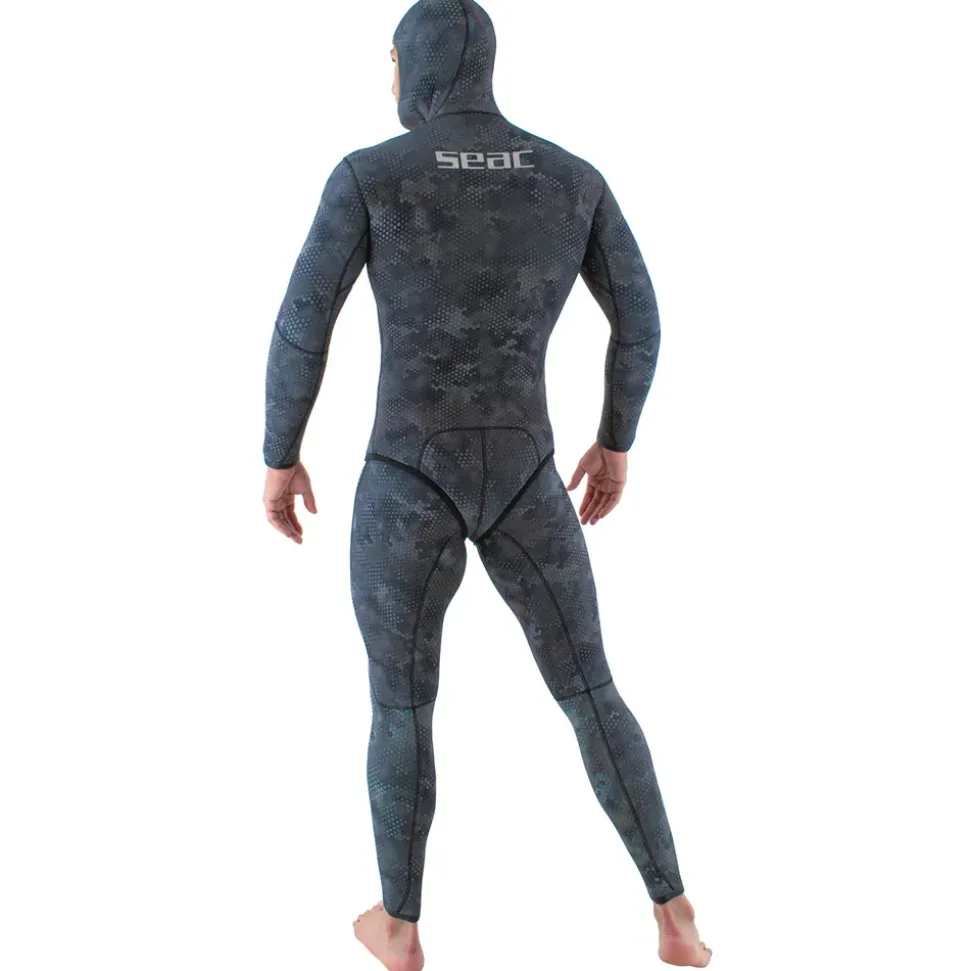 SEAC Chaqueta de pesca submarina Snake Camo 5 mm