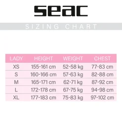 SEAC Chaqueta de pesca submarina para mujer Snake Camo 5 mm