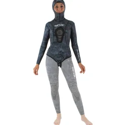 SEAC Chaqueta de pesca submarina para mujer Snake Camo 5 mm
