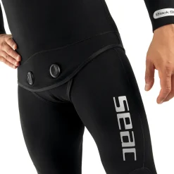 SEAC Chaqueta de pesca submarina Black Shark Open Cell 7 mm