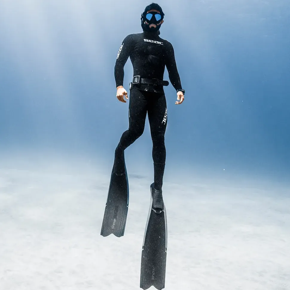 SEAC Chaqueta de pesca submarina Black Shark Open Cell 7 mm