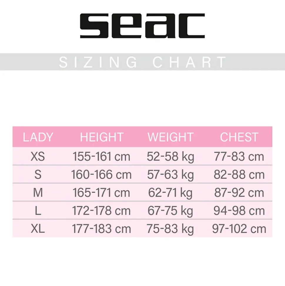 SEAC Chaqueta térmica Lover Long 2 mm