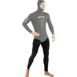 SEAC Pantalones de pesca submarina Black Shark Open Cell 7 mm