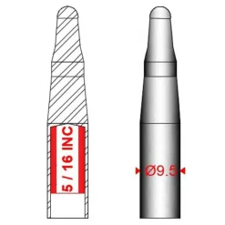 Sigalsub Punta Slip-Tip 5/16 9 mm