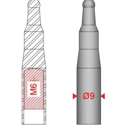 Sigalsub Punta Slip-Tip M6 8 mm