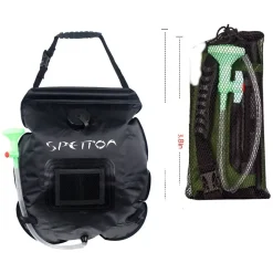 Spetton Ducha solar portátil con grifo y termómetro