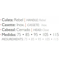 Spetton Fusil de pesca submarina de gomas Rebel Eliptic Closed
