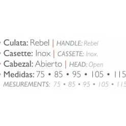 Spetton Fusil de pesca submarina de gomas Rebel Eliptic Open