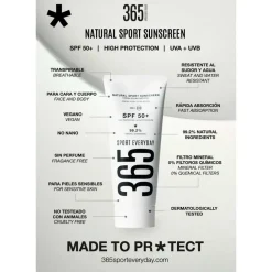 365 sporteveryday Protector solar Natural sport sunscreen spf 50+ 50ml